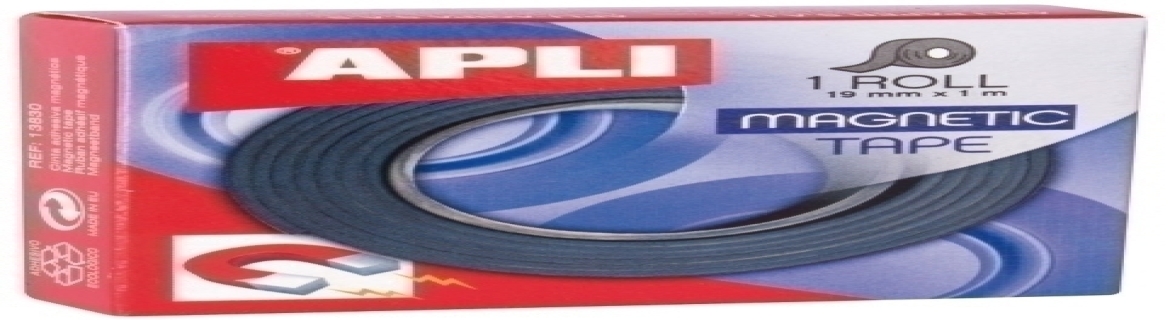 Rollo de cinta magnética adhesiva de alta calidad de 1 X 100' - 60 mil