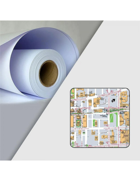 Bobina coated mate para plotter